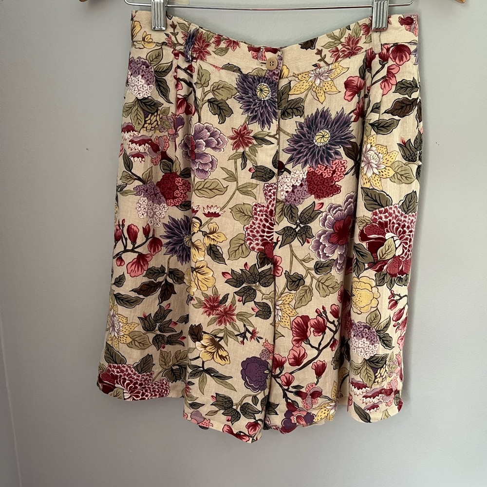 Casual Pink and Cream‎ Bubble Skorts with Pleats